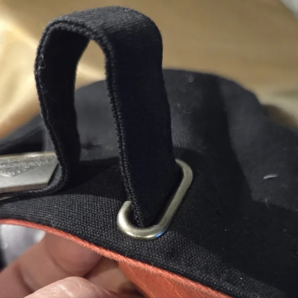 Biker Babe Energy 🏍️ Harley-Davidson Black Cadet Cap Lace Up Chain Detail - Picture 7 of 10